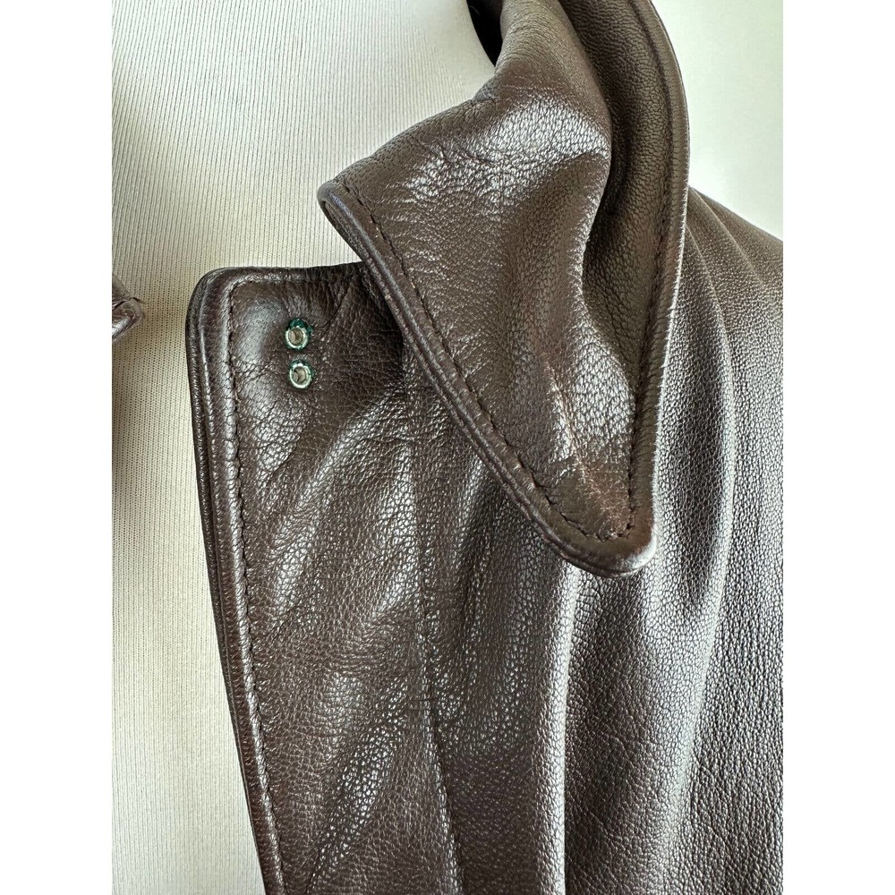 Cooper Type A 2 Goatskin Leather Flight Bomber Jacket Distressed USA Made 48L - Picture 15 of 16